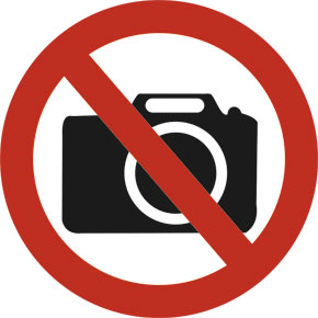 Табличка Запрет на фотосъемку
