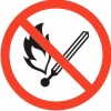 Знак "Запрещается пользоваться открытым огнем и курить Приложение Т"